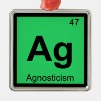 Ag - Agnosticism Philosophy Chemistry-symbool