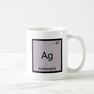 Ag - Ambergris Grappige Chemie Element Symbool T-s Koffiemok