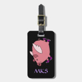 AG- Bagagelabel van vliegende varkens (Voorkant verticaal)