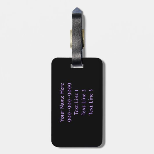 AG- Bagagelabel van vliegende varkens (Achterkant verticaal)