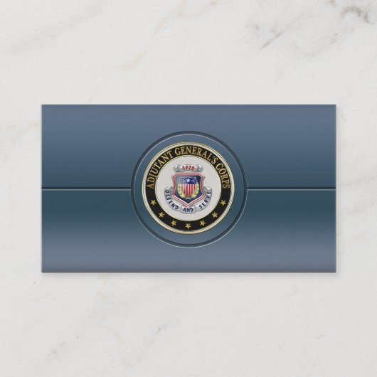 AG Corps Regimental Insignia [3D] Visitekaartje (Voorkant)