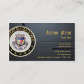 AG Corps Regimental Insignia [3D] Visitekaartje (Achterkant)