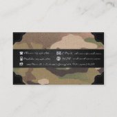 AG Corps Regimental Insignia [3D] Visitekaartje (Achterkant)