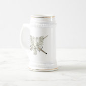 AG Gold en White Eagle Stein Bierpul (Voorkant links)