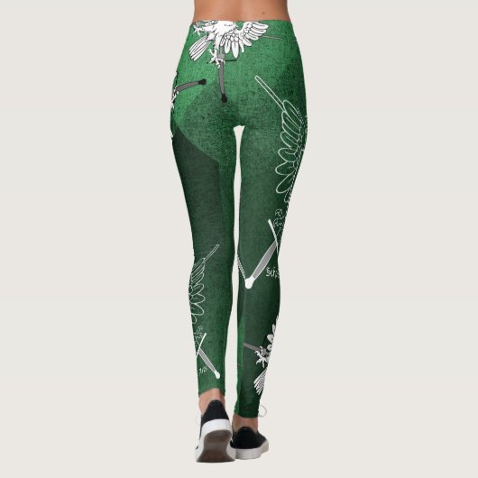 AG "Graffiti" groene Leggings (Achterkant)