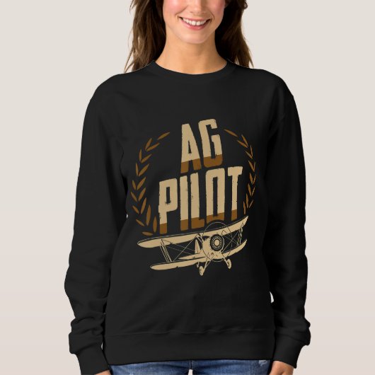 AG Pilot Crop Duster Aerial Application Apparel Trui (Voorkant)