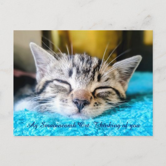 Ag Smaoineamh Ort Denken aan u briefkaart (Voorkant)
