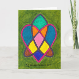 Ag smaoineamh ort thinking of you  feestdagen kaart