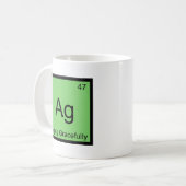 Ag - T-shirt van het Graccious Chemistry Element Koffiemok (Voorkant links)