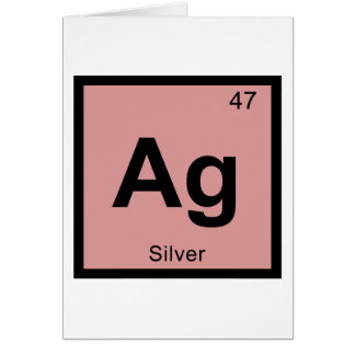 Ag - Zilver Chemie Periodiek Systeem Symbool