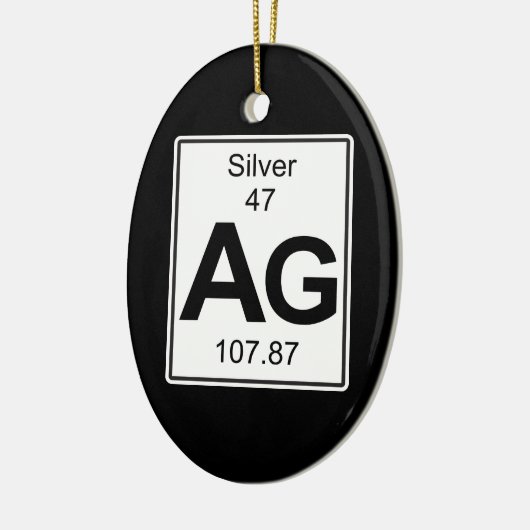 AG - Zilver Keramisch Ornament (Links)