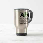 AGA Alabama Geocachers Association Travel Mug Reisbeker (Voorkant rechts)