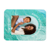 Agaat Arched Foto Gelukkige Verjaardag Mam Magneet (Horizontaal)