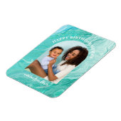 Agaat Arched Foto Gelukkige Verjaardag Mam Magneet (Linkerzijde)