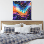 Agaat Art Stretched Canvas Afdruk (Insitu (Slaapkamer))