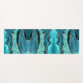 Agaat Blauwgroen Blauw Goud Aqua Turquoise Yoga Ma Yogamat (Voorkant (horizontaal))