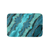 Agaat Blauwgroen Blauw Goud Marmer Turquoise Badma Badmat (Voorkant)