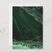 Agaat Emerald Groen Goud 18e Verjaardag Kaart (Achterkant)