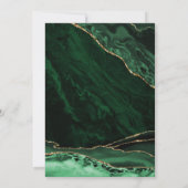 Agaat Emerald Groen Goud 30e Verjaardag Kaart (Achterkant)