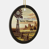 Agaat Fossiele Bedden Nationaal Monument Kerstmis Keramisch Ornament (Rechts)