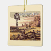 Agaat Fossiele Bedden Nationaal Monument Kerstmis Keramisch Ornament (Links)