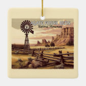 Agaat Fossiele Bedden Nationaal Monument Kerstmis Keramisch Ornament (Achterkant)