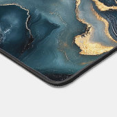 Agaat Geode met goud en marineblauw marmer Bureaumat (Hoek)