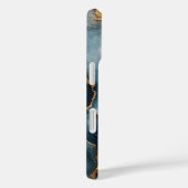 Agaat Geode met goud en marineblauw marmer Case-Mate iPhone Case (Achterkant / Rechts)
