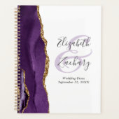 Agaat Geode Paarse gouden huwelijksplannen Planner (Voorkant)
