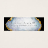 Agaat Geode Pearl Golden Wedding Insert Kaart (Voorkant)