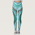 Agaat Geode Waterverf Patroon - Blauw Groen Aqua Leggings<br><div class="desc">Stijlvolle en eigentijdse leggings met trendy agaat geodpatroon. Dit waterverf ontwerp heeft een halfedelsteen agaat; een unieke steen met prachtige natuurlijke banding die bekend staat om zijn spirituele beschermings- en helende eigenschappen. Het ontwerp heeft een kleurenpalet van blauw, aqua, turkoois, koper, brons en grijs met een diepe oceaan groene geode...</div>