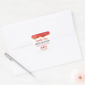 Agaat Goud Glitter Rood Wit Product Labels (Envelop)