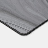 Agaat Grijs Marmer Swirl Custom Naam Letter Bureaumat (Hoek)