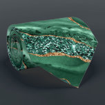 Agaat Groene Smaragd Gouden Stropdas Marmeren Edel<br><div class="desc">Agate Green Gold Glitter Edelsteen Marmer Emerald Sparkle Gepersonaliseerde Verjaardag - Jubileum of bruiloft Stropdassen / cadeau - Of voeg Jouw naam - Tekst - Maak uw speciale cadeau - Formaat wijzigen en verplaatsen of verwijderen en toevoegen van tekst / elementen met aanpassingstool. Ontwerp door MIGNED. Zie mijn andere projecten/design...</div>