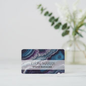 Agaat Marmer ontwerp Visitekaartje (Staand voorkant)