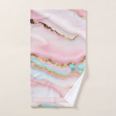 Agaat Marmer Populair Blauw Roze Goud Collectie Bad Handdoek (Handdoek)