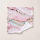 Agaat Marmer Populair Blauw Roze Goud Collectie Bad Handdoek (Wasdoekje)