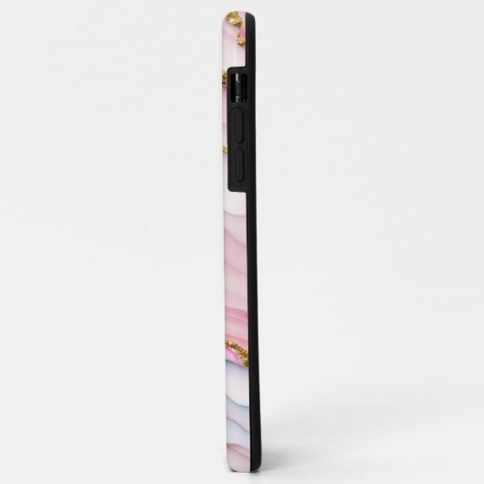 Agaat Marmer Trendy Blauw Roze Goud Collectie Case-Mate iPhone Case (Achterkant/links)