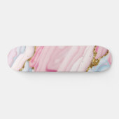 Agaat Marmer Trendy Blauw Roze Goud Collectie Persoonlijk Skateboard (Horizontaal)