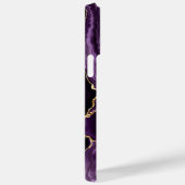 Agaat Paarse Goud Jouw naam iPhone Case Gift (Achterkant / Rechts)