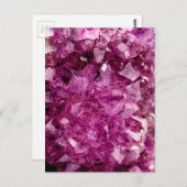 Agaat Paarse kristal Briefkaart (Voorkant / Achterkant)