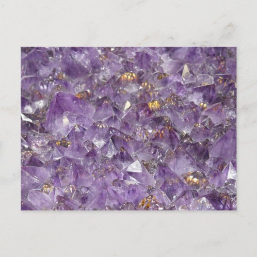 Agaat Paarse kristal Briefkaart (Voorkant)