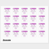 Agaat Paarse Silver Glitter Wit Productlabels Vierkante Sticker (Vel)