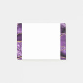 Agaat Paarse Violet Gouden Glitter Post-it® Notes (Voorkant)