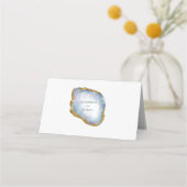 Agaat Pearl Gold Wedding Place Card Plaatskaartje (Achterkant)