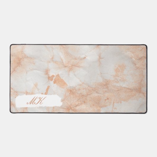 Agaat Roze Marmeren werveling Bureaumat (Voorkant)