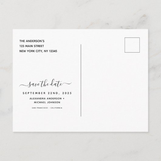 Agaat Save the Date Turquoise Blauwgroen Gouden Br Aankondigingskaart (Achterkant)