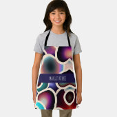 Agaat segmentraster moleculen Waterverf Patroon Schort (Insitu)