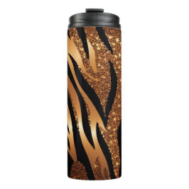 Agaat Tijger Glitter Thermische Tumbler 12oz Thermosbeker