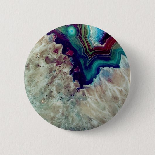 Agaat veelkleurig ronde button 5,7 cm (Voorkant)